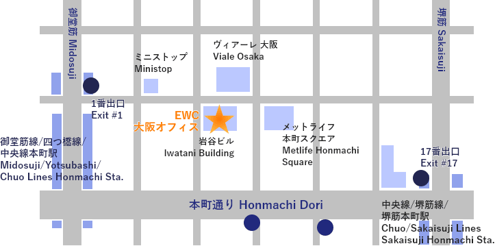Map to Osaka Office